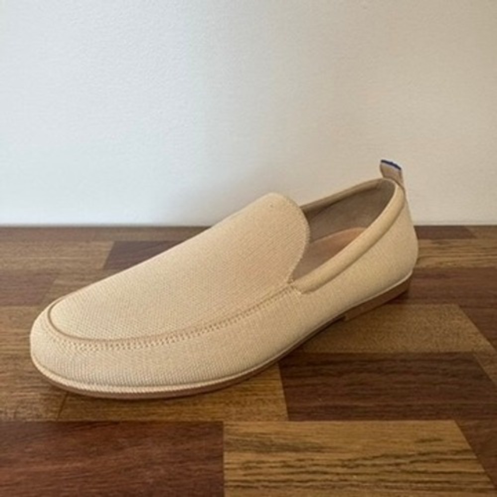 Rothys SINGLE LEFT Foot Loafer Womens 9.5 Beige Tan Knit Washable Slip On